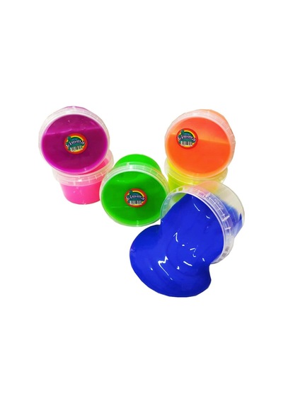 Slime Oyun Jeli Yuvarlak Kutu Polymer Slime Eğitici Oyun Seti - 2 Adet
