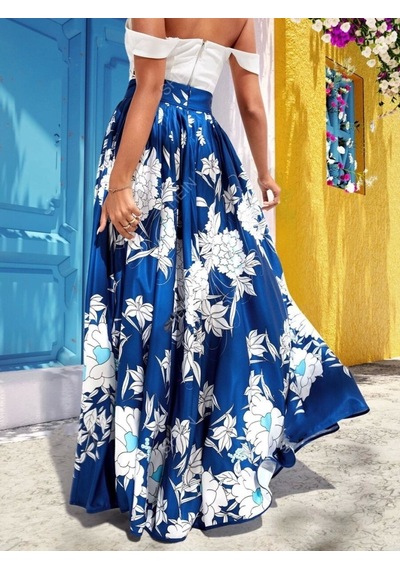Defymoda Kadın Süprem Etek Mavi