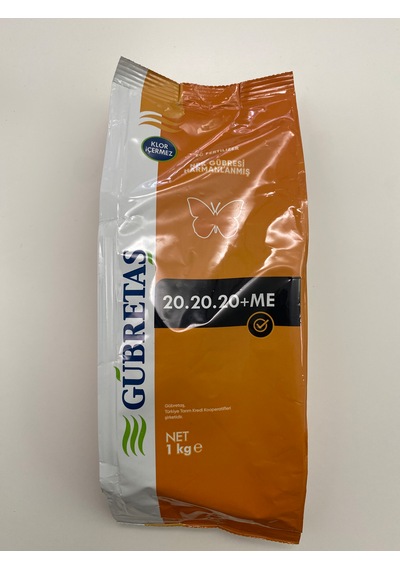 Gübretaş 20.20.20+me Npk Gübresi 1 Kg Azot, Fosfor, Potasyum+me