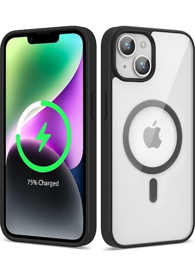 More TR Apple Uyumlu iPhone 13 Kılıf Magsafe Wireless Şarj Özellikli Silikon Zore Ege Kapak - siyah