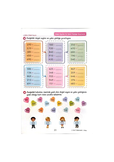 3.sınıf Matematik 1.dönem - Etkinlikli Çalışma Ve Soru Bankası Kitabı