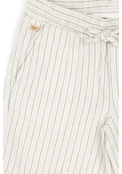 U.s. Polo Assn. Kız Çocuk Krem Şort / Bermuda 50282932-vr071 Krem