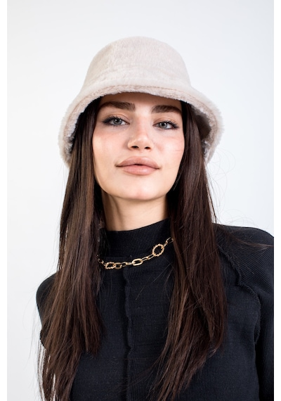 Ladycolor Lady Color Yumuşak Dokulu Bucket Şapka Krem