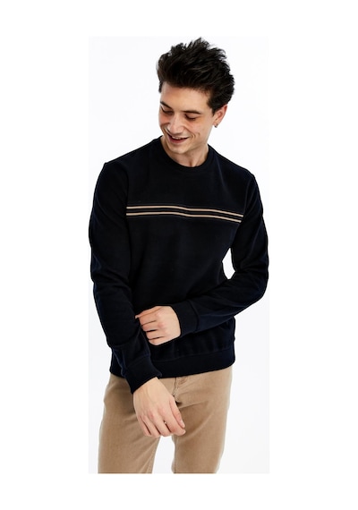 AR-MA Arma Erkek Regular Fit Selanik Kumaş Çizgi Baskılı Bisiklet Yaka Kazak %65 Pamuk %35 Polyester K30124697702 Lacivert AR-MA Arma Erkek Regular Fit Selanik Kumaş Çizgi Baskılı Bisiklet Yaka Kazak %65 Pamuk %35 Polyester K30124697702 Lacivert
