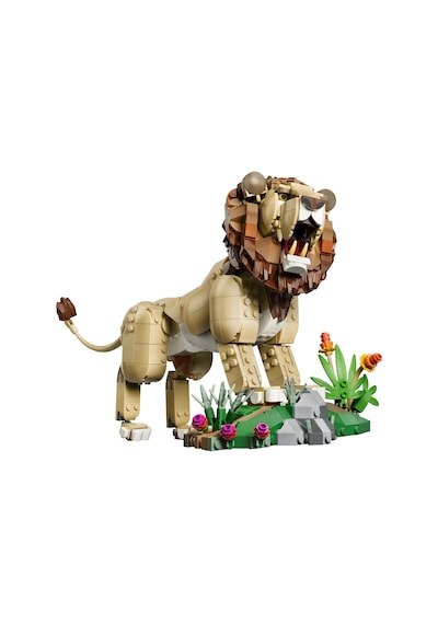 LEGO® Creator 3’ü 1 Arada Vahşi Hayvanlar: Görkemli Aslan 31386 - 9+ Yaş için Figürler İçeren Oyuncak Yapım Seti (839 Parça)