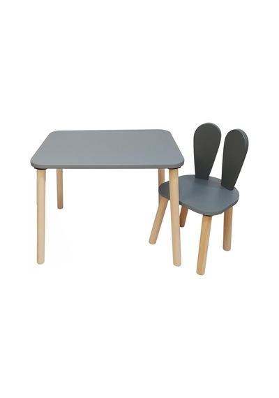 Bee Smart Gri Naturel 1 Sandalyeli Set - Standart Diğer