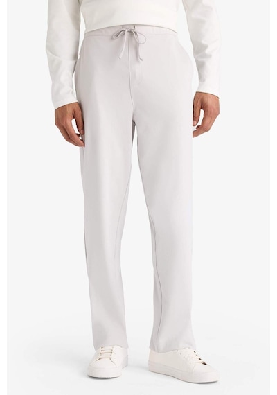Defacto Defactofit Slim Fit Dar Kesim Standart Paça Sporcu Jogger Eşofman Altı D7238ax25augr94 Gri