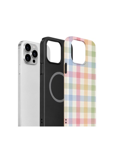 iPhone Uyumlu15 Pro Valestra Çift Katmanlı Magsafe Kılıf Delria