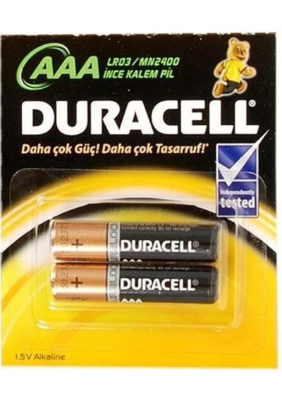 Duracell Alkalin Pil Aaa 2'' Li Paket