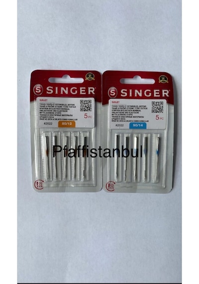 Singer Overlok İğne Seti 2'li - 80/12 - 90/14 Numara