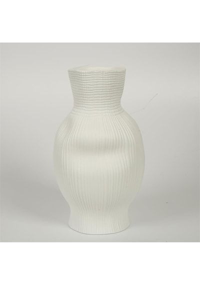 Vitale Beyaz Darbeli Vazo Uzun 17 17 30 Cm Ak.jm00008 Renkli