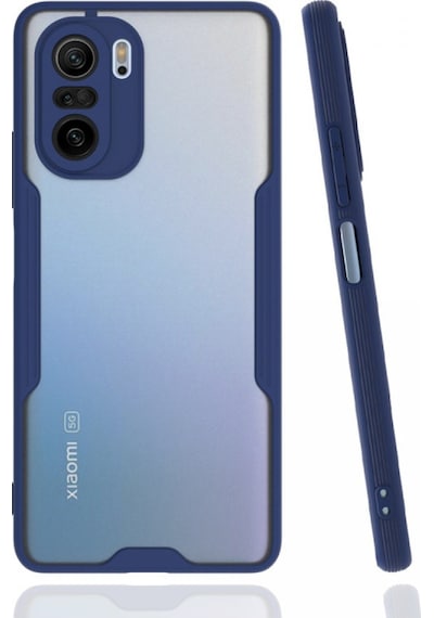 Newface Xiaomi Poco F3 Kılıf Platin Silikon - Lacivert Lacivert