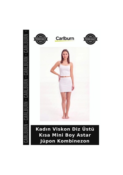 Carlburn Kadın Viskon Diz Üstü Kısa Mini Boy Astar Jüpon Kombinezon Esnek Altlık Etek Altı Günlük Giyim Beyaz Carlburn Kadın Viskon Diz Üstü Kısa Mini Boy Astar Jüpon Kombinezon Esnek Altlık Etek Altı Günlük Giyim Beyaz