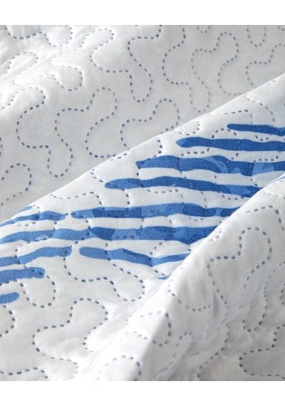 Pesca Wave Çift Kişilik Çok Amaçlı Örtü 200x220 Cm Mavi