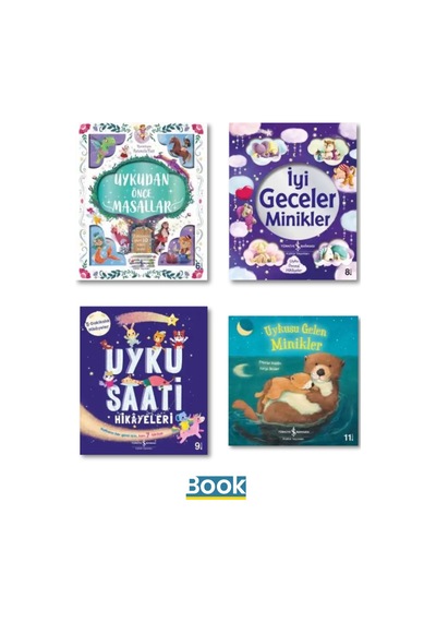 Uykudan Önce Masallar Kitap Seti - Uyku Saati Hikayeleri - İyi Geceler Minikler - Uykusu Gelen Minik