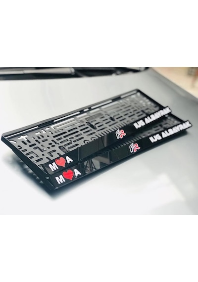 2 Adet Kişiye Özel Pleksi Plakalik Lazer Kesim *Tr Aparati  323232581 - Orta