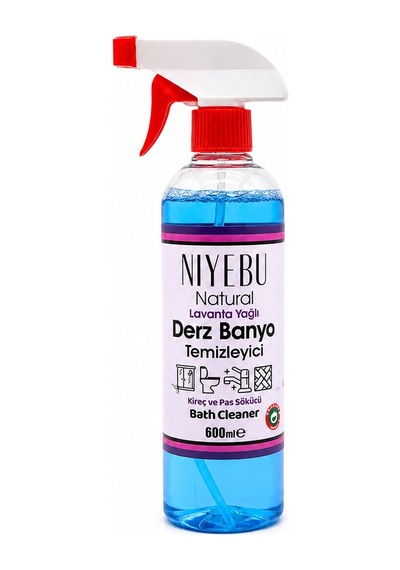 Niyebu Banyo Temizleyici Lavanta Yağlı Kireç Pas Sökücü 600ml- 12'li Paket