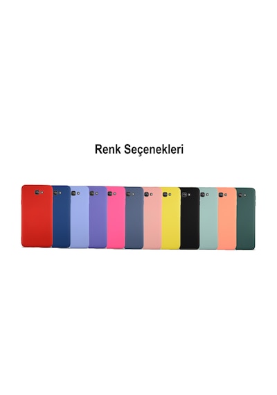 Samsung Galaxy Uyumlu J7 Prime Kapak İçi Kadife Lansman Silikon Kılıf