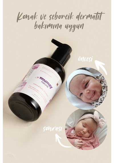 Göz Yakmayan, Kolay Taranan Bebek Saç ve Vücut Şampuanı Organik Bitkisel Formül, 250 Ml