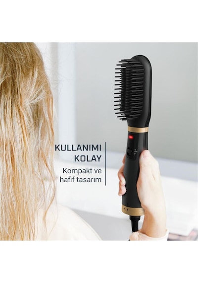 Rowenta Powerstraight 2 in 1 Kurutma ve Düzleştirme 3 Islak Ve Kuru Saç Düzleştirici Siyah﻿﻿