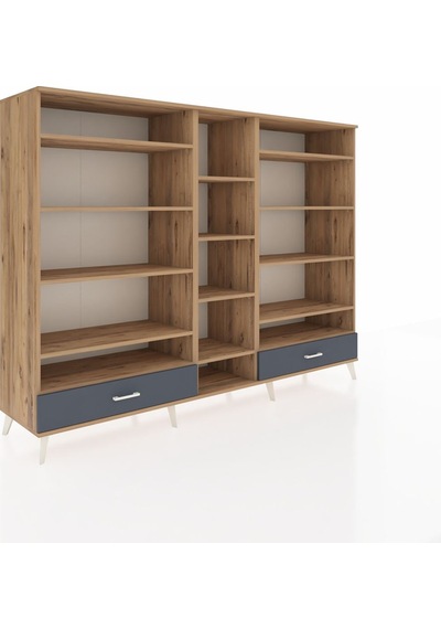 Hyperion Dolap 14 Raflı 2 Çekmeceli 220x44x163 Çam-çam/antrasit Çam-çam/antrasit Hyperion Dolap 14 Raflı 2 Çekmeceli 220x44x163 Çam-çam/antrasit Çam-çam/antrasit