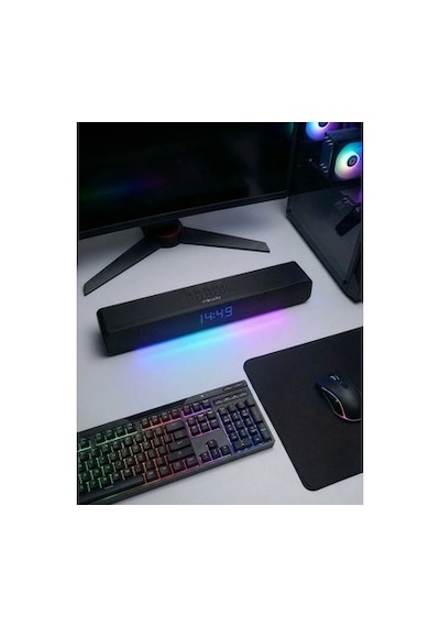 Bluetooth Hoparlör İle 10w Ses Ve Rgb Alarm Özelliği
