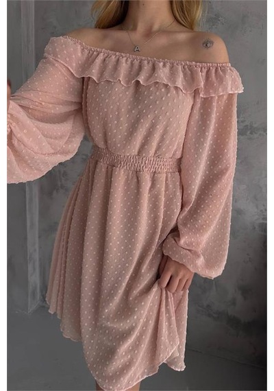 Dipmoda Kadın Camel Madonna Yaka Mini Ponpon Şifon Elbise Dpk2057 Camel Dipmoda Kadın Camel Madonna Yaka Mini Ponpon Şifon Elbise Dpk2057 Camel