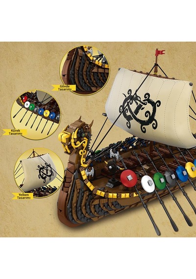 Reobrix Viking Ship 66101 Brick Yapım Seti
