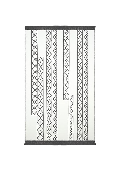 Beyaz Gri Kilim Halı Çift Taraflı Makinede Yıkanabilir Mutfak Balkon Banyo Kilim Diğer