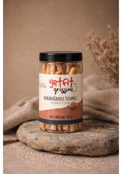 Get Fit Glutensiz & Şekersiz Karabuğdaylı Susamlı Grissini 80 G
