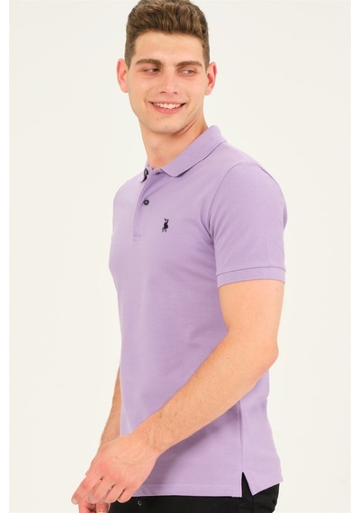 T8561 Dewberry Erkek Tshırt-lila Lila