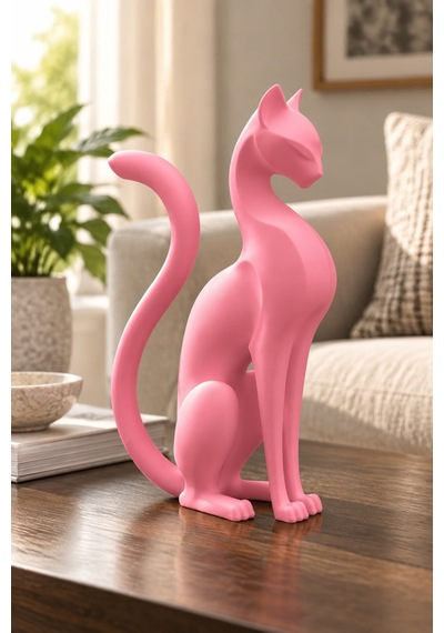 Kedi Anıtı Figürlü Dekoratif Biblo 25397722