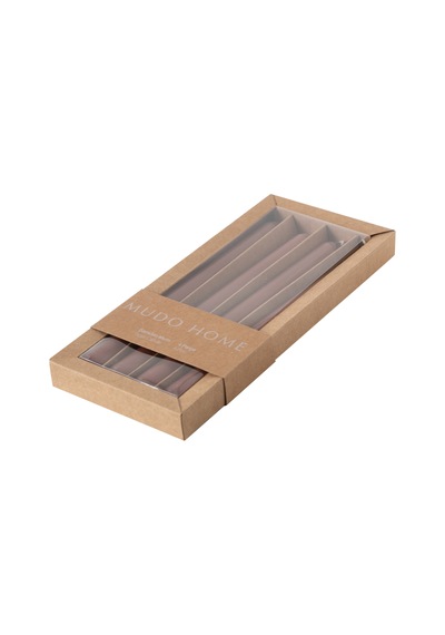 Mudo Home 4lü Şamdan Mum Latte 25cm Diğer
