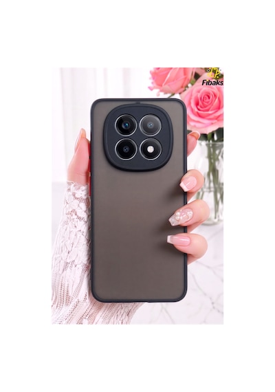Fibaks Redmi Note 15 Pro 4G Uyumlu Kılıf Mat Parmak Izi Yapmaz Kamera Korumalı Renkli Tuşlu Sert Silikon