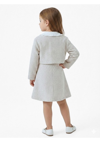 Xo Kids Fiyonklu Bebe Yakalı Tüvit Kız Çocuk 3lü Bej Elbise Takımı 3-7 Yaş 4410 Bej Xo Kids Fiyonklu Bebe Yakalı Tüvit Kız Çocuk 3lü Bej Elbise Takımı 3-7 Yaş 4410 Bej