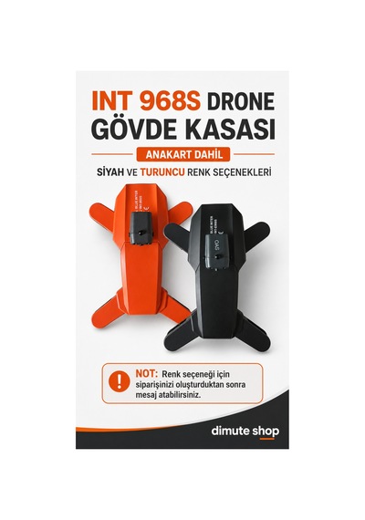 Int 968s Drone Gövde Kasası Anakart Dahil Siyah Veya Turuncu Yedek Parça - 909652989