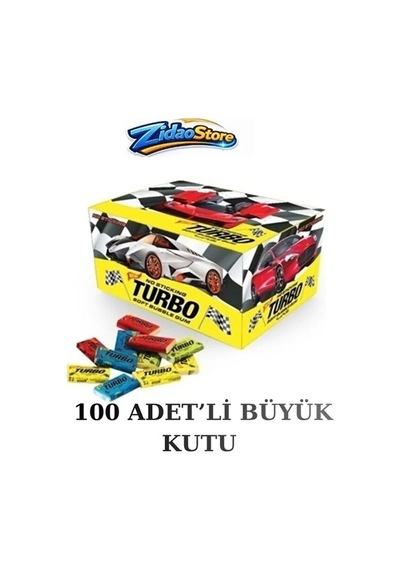 Turbo Sakız 100 Adet Nostaljik Tutti Frutti Şekerli Sakız