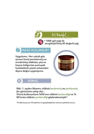 Yves Rocher Riche Creme - Besleyici Yenileyici Gündüz Kremi - 50 ML
