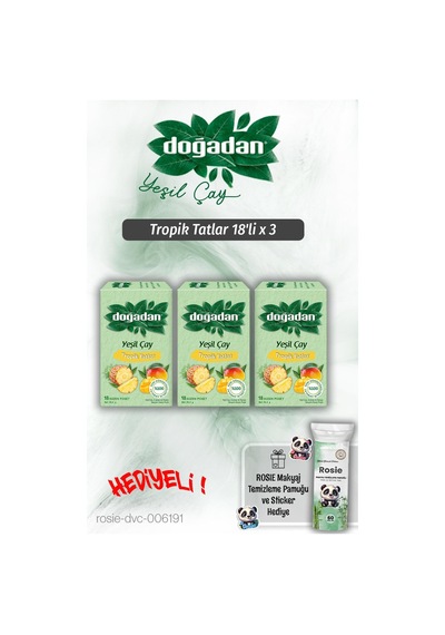 Doğadan Tropik Tatlar 18'li X 3 Ve Rosie Pamuk Hediyeli