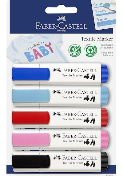 Tekstil Markörü,pastel 5 Li Karışık