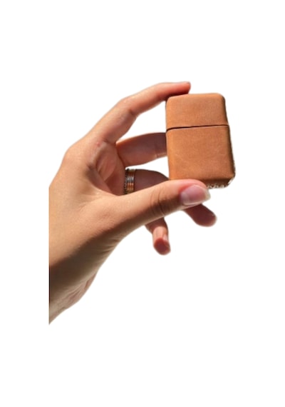 Deri Kılıflı Zippo Model Çakmak Çakmak 5685 Ahşap