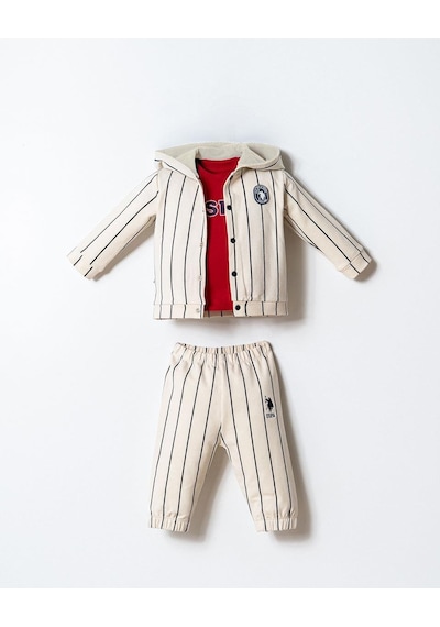 U.S. Polo Assn. U.s. Polo Assn Erkek Bebek 3 Lü Takım Kırmızı-2254 Kırmızı