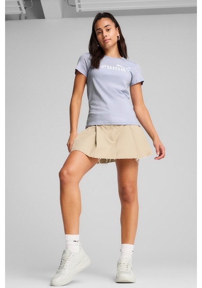 Puma Ess No. 1 Logo Kadın Tişört Mavi