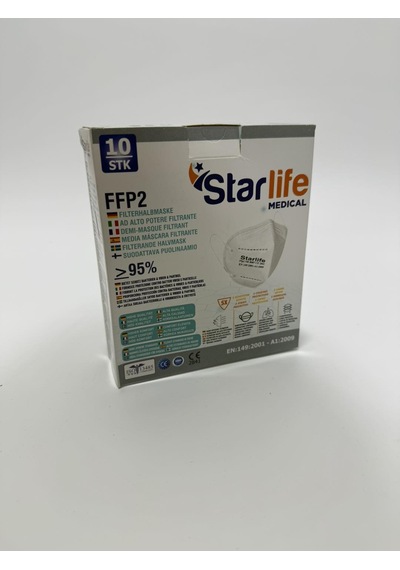 Starlife Ffp2 Ventilsiz Toz Maskesi 10 Adet