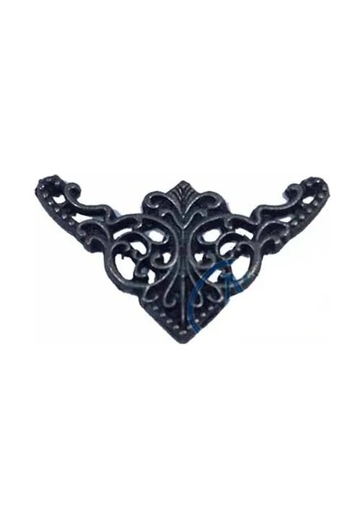 Cntma Dekoratif Köşe Süsü, Köşelik - Küçük, 19x34mm, Eskitme, 100 Adet Diğer