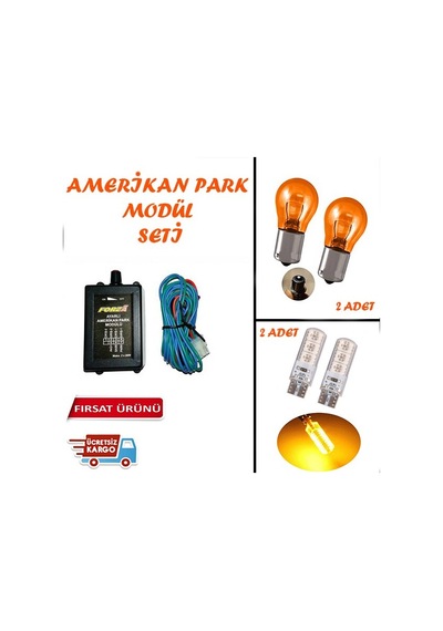 Amerikan Park Modül Seti Ayarli + Sinyal Ampül+Turuncu Park Ledi