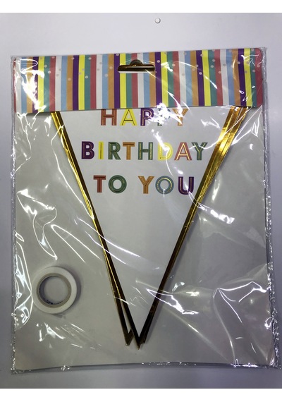 Happy Birthday To You Flama Bayrak Süs 5224 Diğer