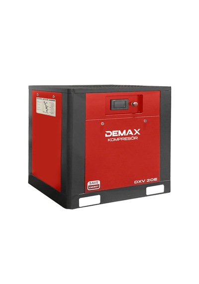 Demax 20 Hp İnventörlü Vidalı Hava Kompresörü Tek Makine