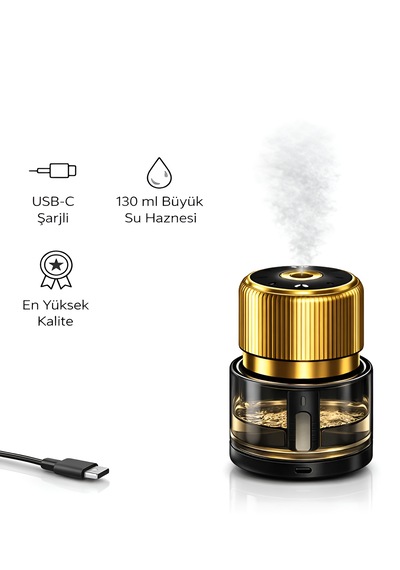 130ml 200mah Yıldız Tavan Efektli Nemlendirici Araç Ev Ofis Dağ Esanslı Kokulu Led
