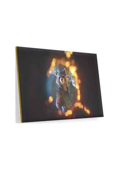 Cakasepetim Guardians Of The Galaxy Rocket Racoon Ve Baby Groot Ahşap Mdf Tablo